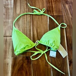 Michael Kors Lime green Bikini Top